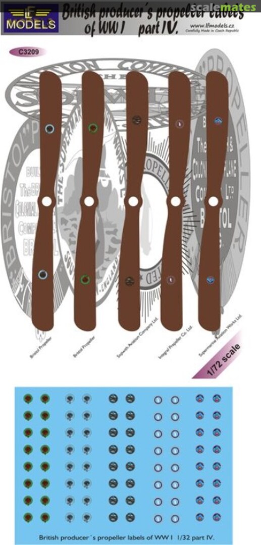 Boxart British WWI propeller manufacturer logo's part IV C3209 LF Models