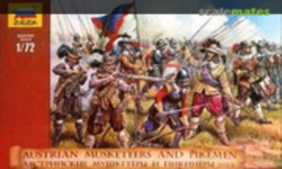 1:72 Austrian Musketeers and Pikemen (Zvezda 8061) 8061