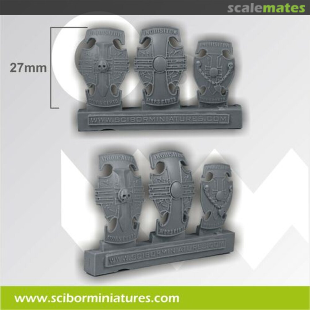 Boxart SF Shields set 1 (3 pcs) CPSH0077 Scibor Monsterous Miniatures
