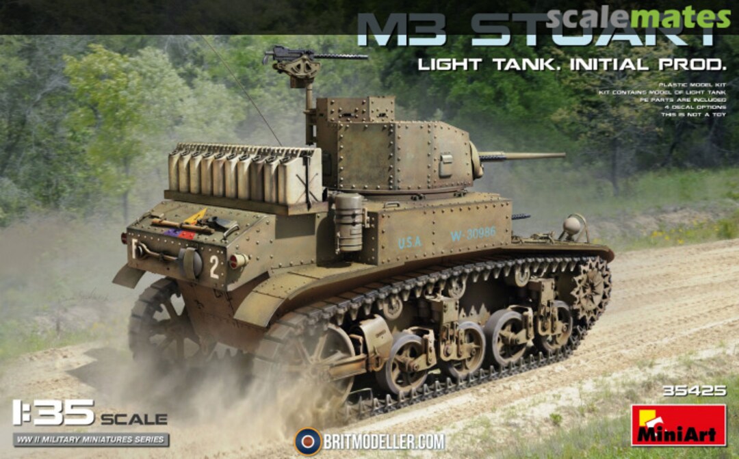 Boxart M3 Stuart 35425 MiniArt Boxart M3 Stuart 35425 MiniArt