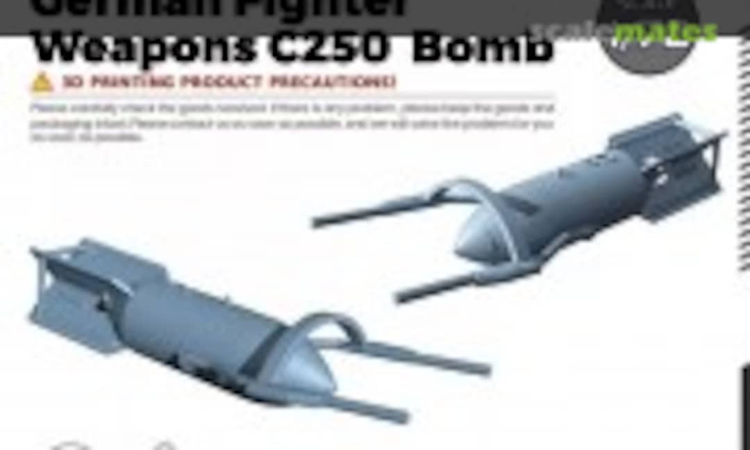 1:72 German fighter weapons SC250 Bomb (SSMODEL LYRG72500D) LYRG72500D