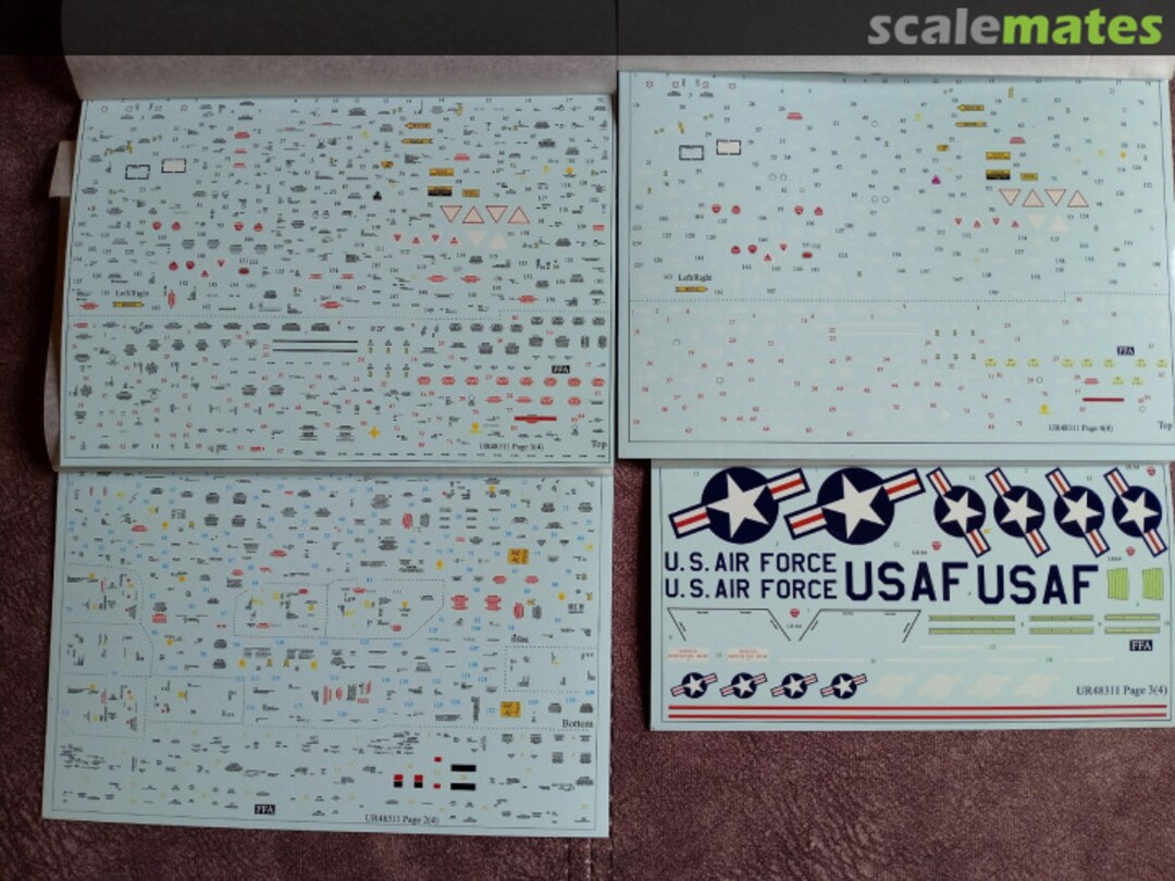 Contents F-4C/D &RF-4C Phantom-II stencils white version for SEA CAMO UR48311 UpRise Decal Contents F-4C/D &RF-4C Phantom-II stencils white version for SEA CAMO UR48311 UpRise Decal