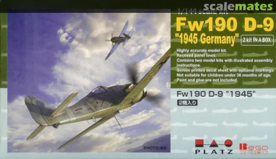 Boxart Fw190 D-9 "1945 Germany" PD-9 Platz Boxart Fw190 D-9 "1945 Germany" PD-9 Platz