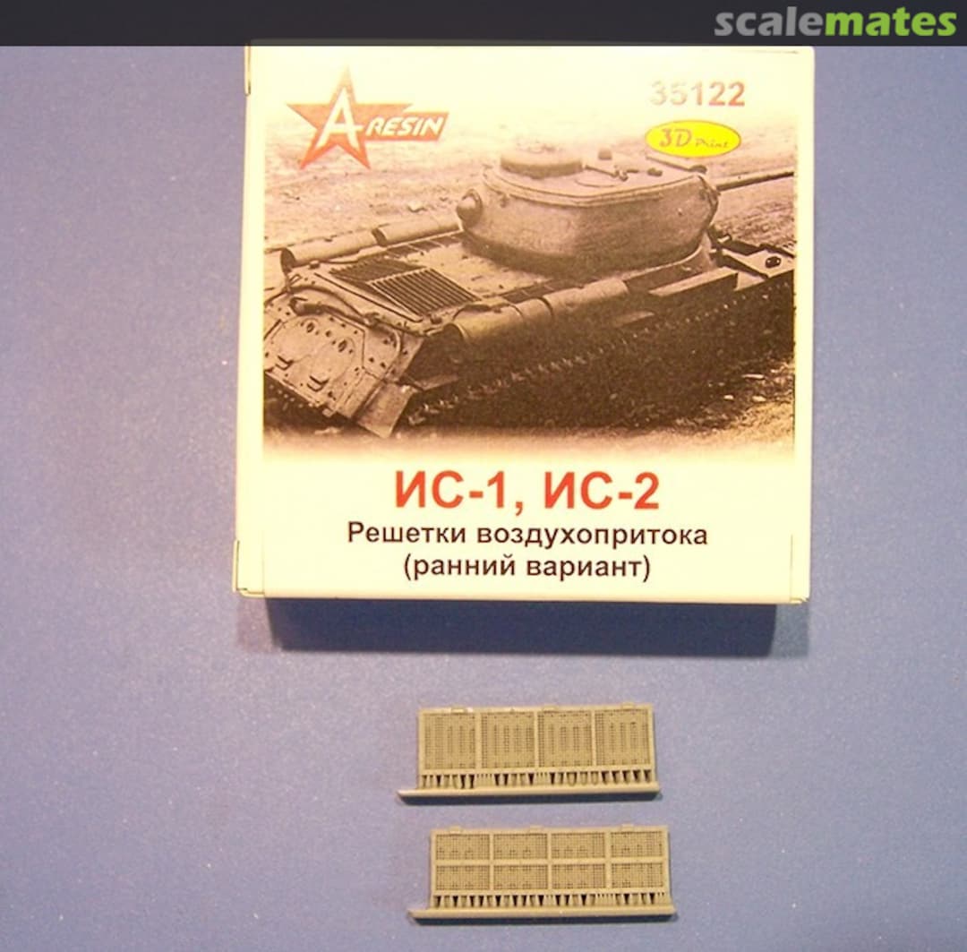 Boxart Early air intake grille for JS-1/JS-2/ISU-152 35122 A-Resin Boxart Early air intake grille for JS-1/JS-2/ISU-152 35122 A-Resin