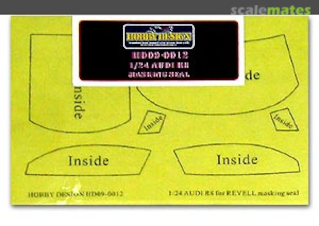 Boxart Audi R8 masking seal HD09-0012 Hobby Design