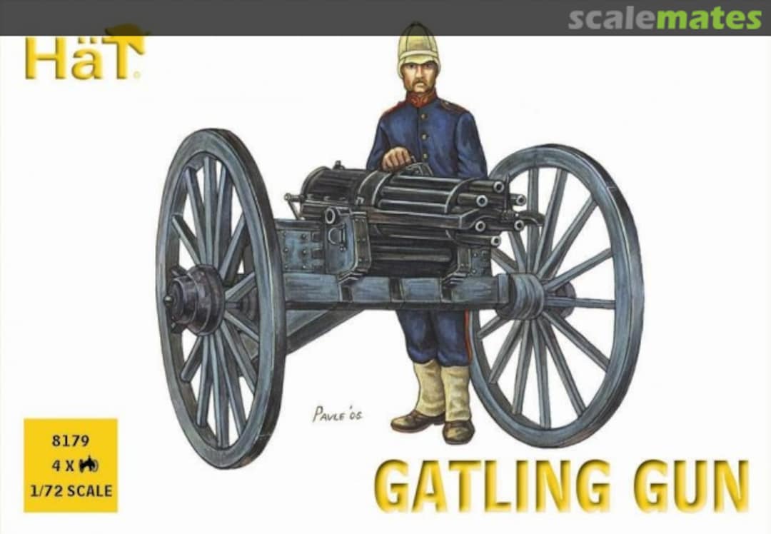 Boxart Gatling Gun with British Crew 8179 HäT