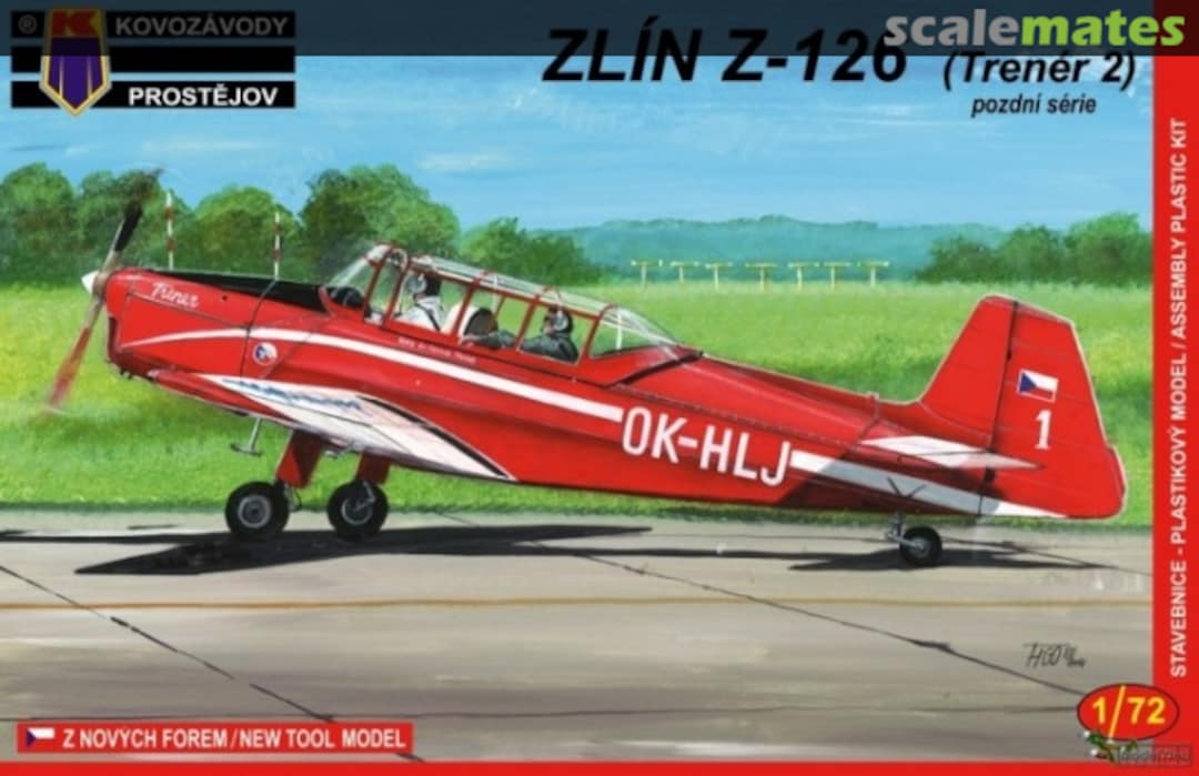 Boxart Zlín Z-126 KPM0023 Kovozávody Prostějov Boxart Zlín Z-126 KPM0023 Kovozávody Prostějov