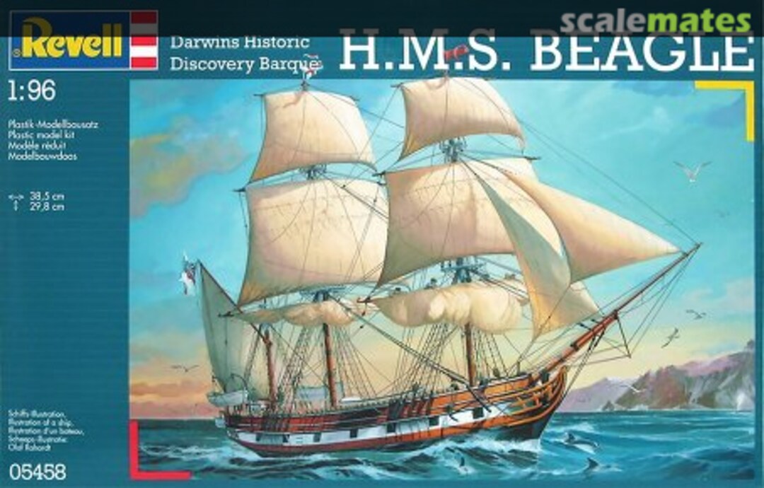 Boxart H.M.S. Beagle 05458 Revell Boxart H.M.S. Beagle 05458 Revell