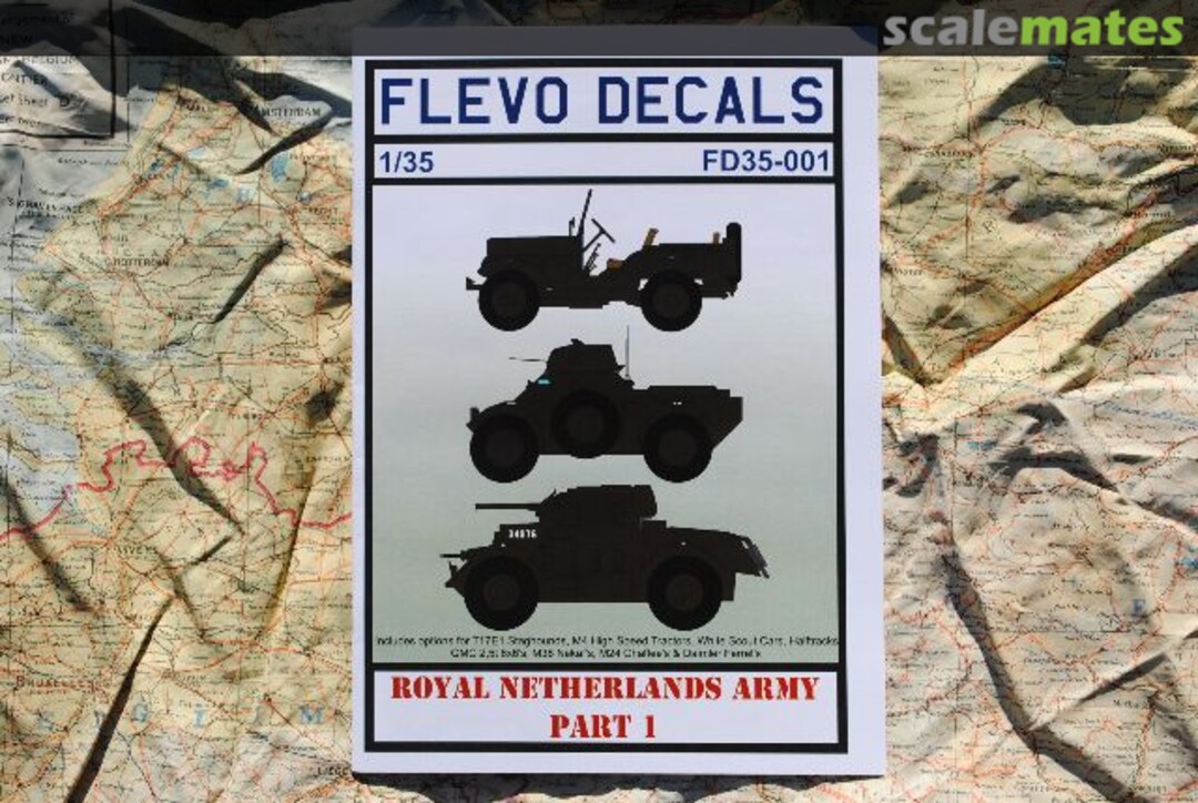 Boxart Royal netherlands army part 1 FD35-001 Flevo Decals
