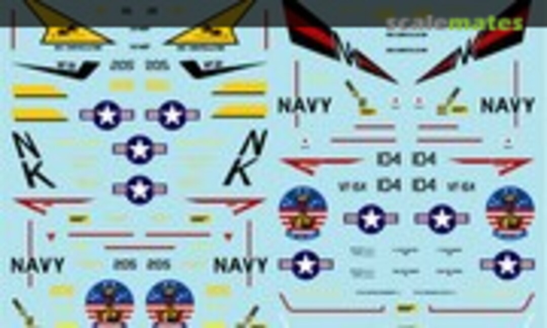 1:144 F-14A Tomcat VF-154 Black Knights & VF-21 Freelancers "Tomcat in Japan 1987" (MYK Design A-530) A-530