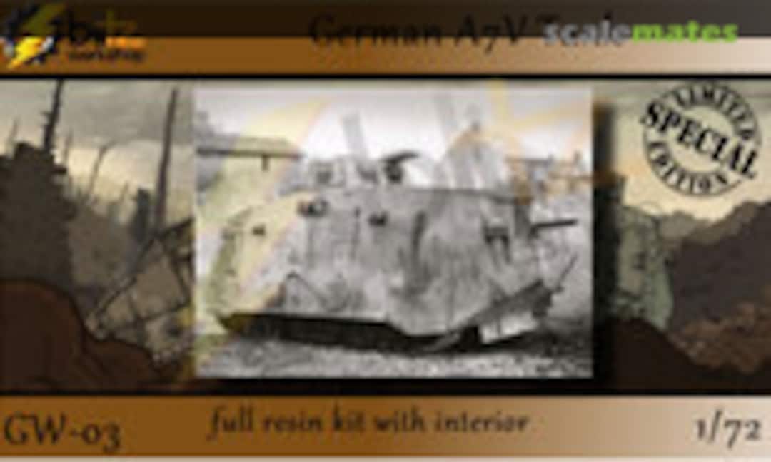 German A7V Tank /with interior (Blitz Workshop GW-03)