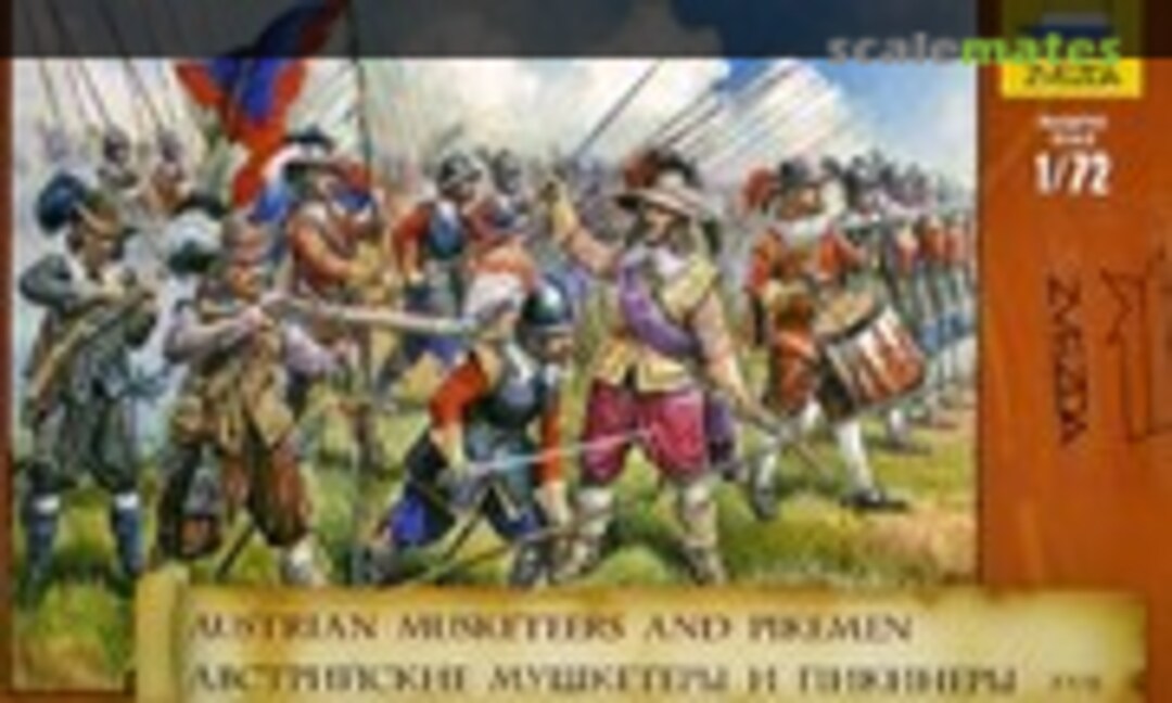 1:72 Austrian Musketeers and Pikemen (Zvezda 8061) 8061