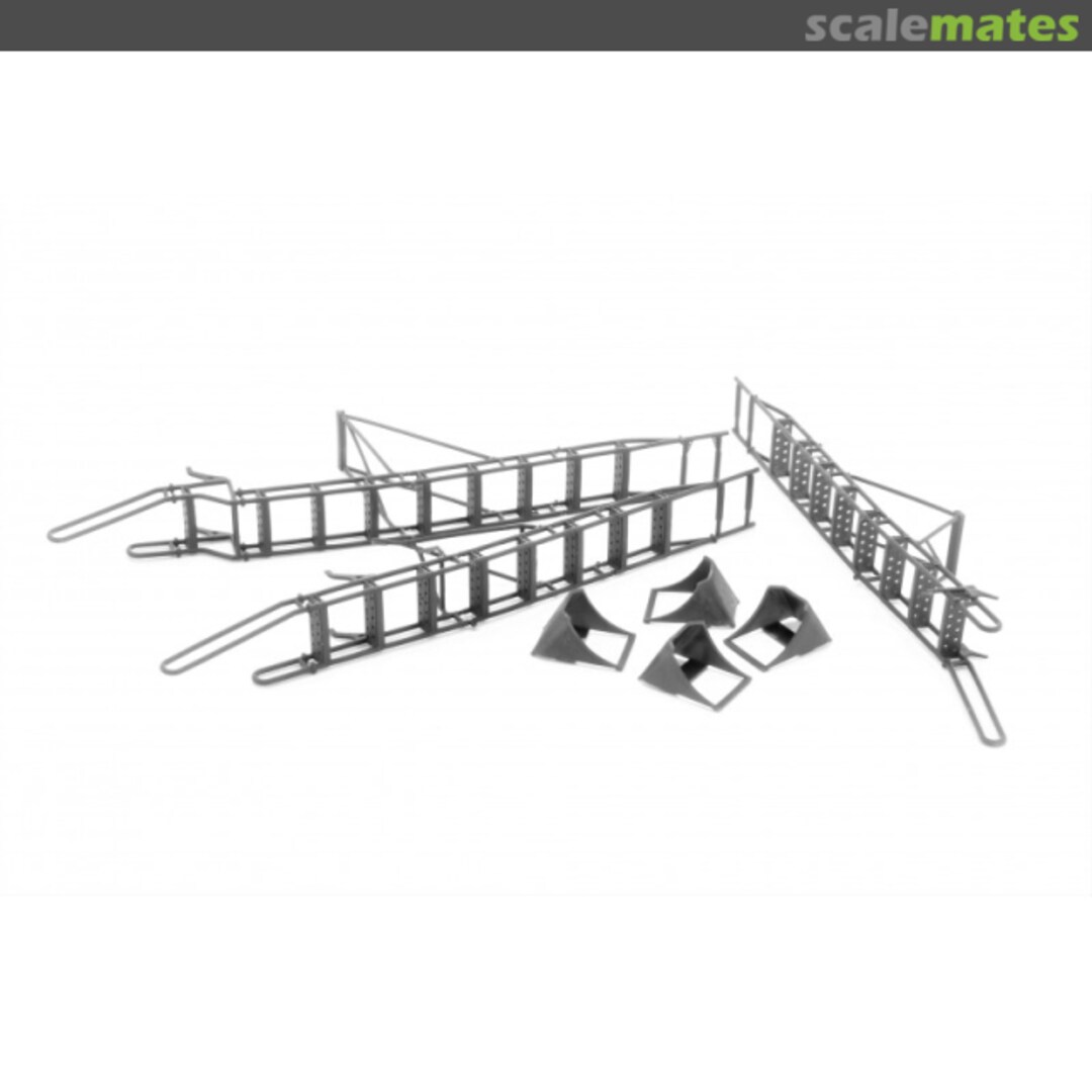 Boxart Su-27UB ladder (early) + chocks + service ladder LP48037 LP Models Boxart Su-27UB ladder (early) + chocks + service ladder LP48037 LP Models