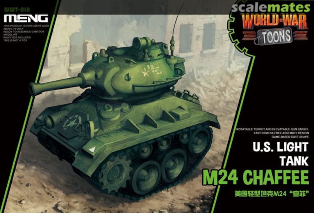 Boxart U.S. light tank M24 "Chaffee" WWT-018 Meng Model