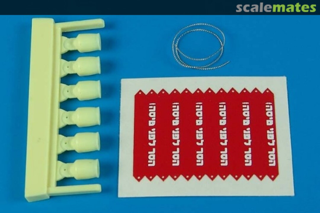 Boxart AIM 9 L/M/N Seeker head cover with R.B.F flags 320 006 Aerobonus