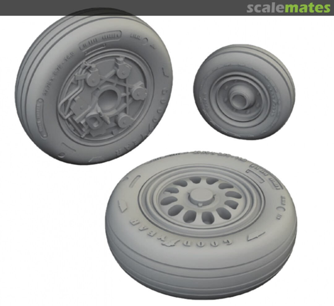 Boxart F-16C wheels late 648833 Eduard Boxart F-16C wheels late 648833 Eduard