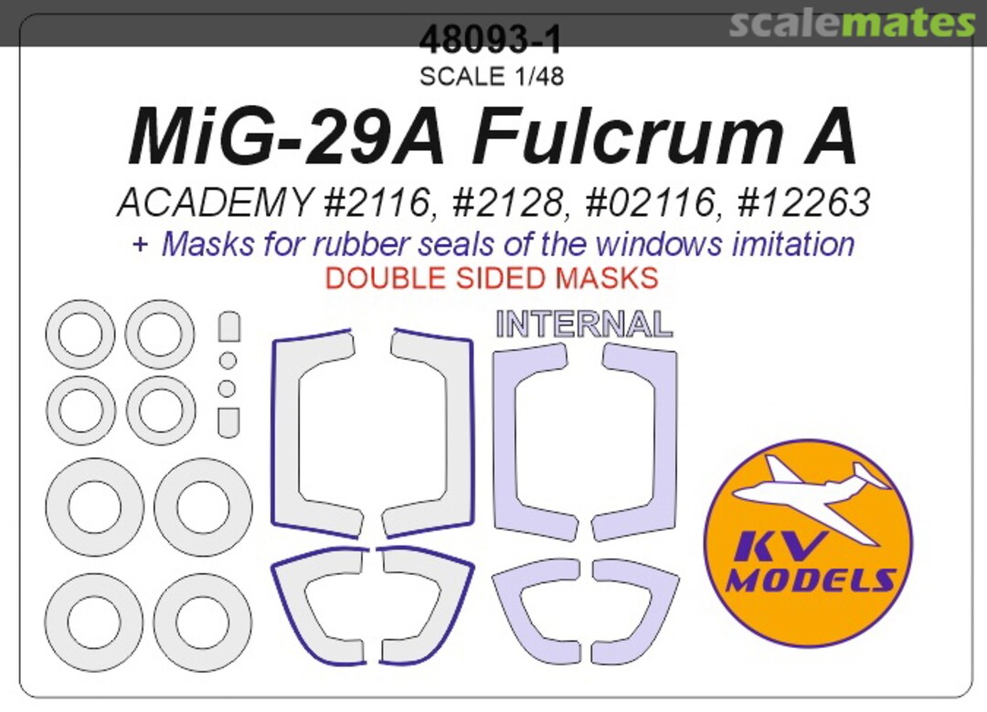 Boxart MiG-29A Fulcrum A 48093-1 KV Models Boxart MiG-29A Fulcrum A 48093-1 KV Models