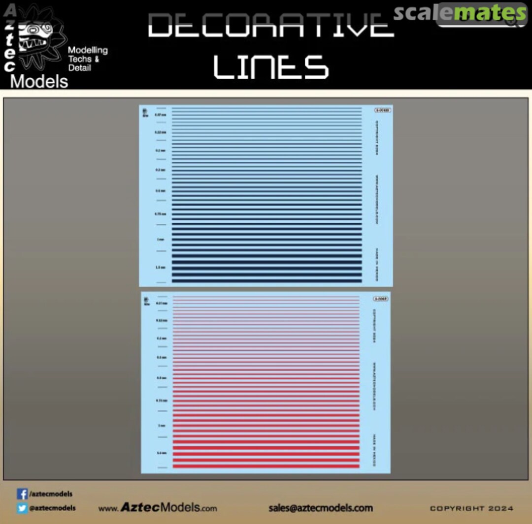 Boxart Decorative Lines S-006R Aztec Models Boxart Decorative Lines S-006R Aztec Models