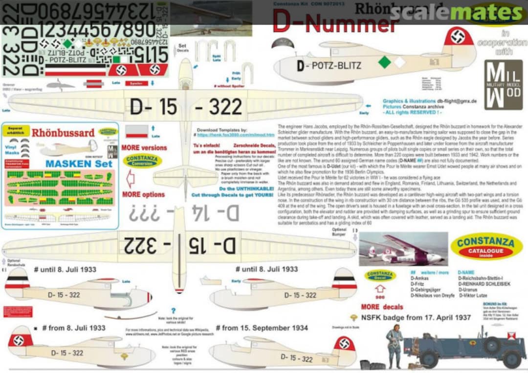 Boxart Rhönbussard D-Nummer CON 9072013 Constanza Kit Boxart Rhönbussard D-Nummer CON 9072013 Constanza Kit