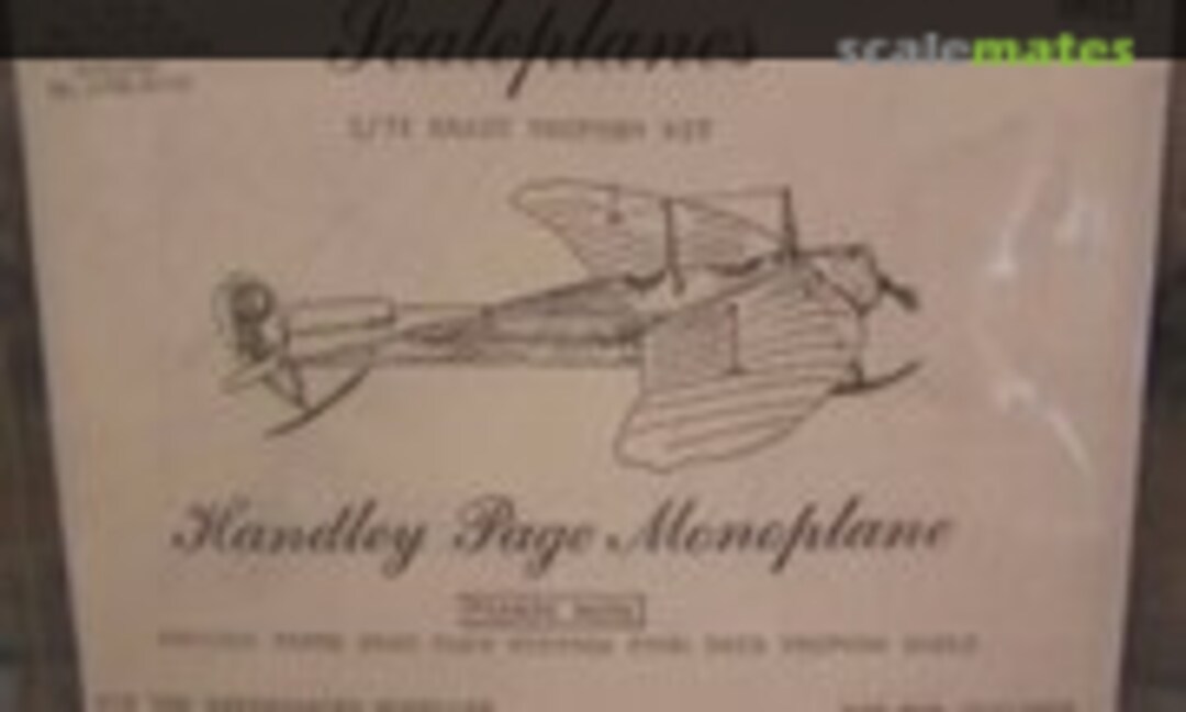 1:72 Handley Page Monoplane (ScalePlanes SP012) SP012