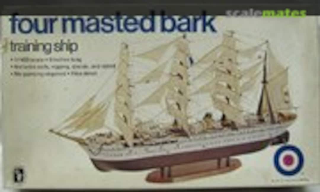 1:400 Four Masted Bark (Entex Industries 8475-225)