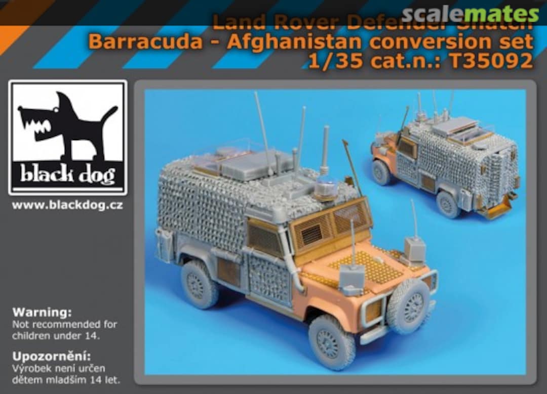 Boxart Land Rover Defender Snatch Barracuda T35092 Black Dog
