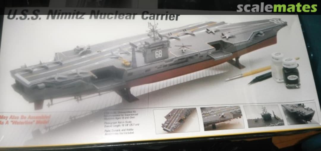 Boxart USS Nimitz Nuclear Carrier 893 Testors Boxart USS Nimitz Nuclear Carrier 893 Testors