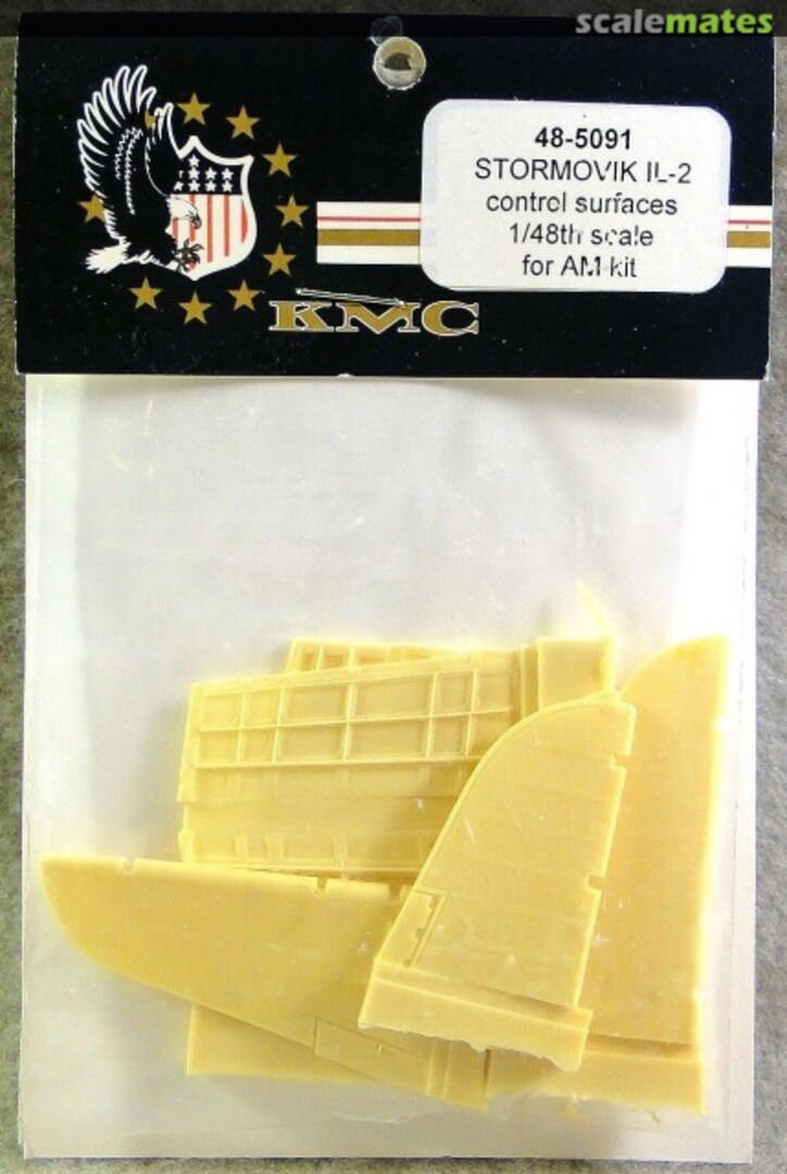 Boxart Il-2 Stormovik Control Surfaces 48-5091 KMC Boxart Il-2 Stormovik Control Surfaces 48-5091 KMC
