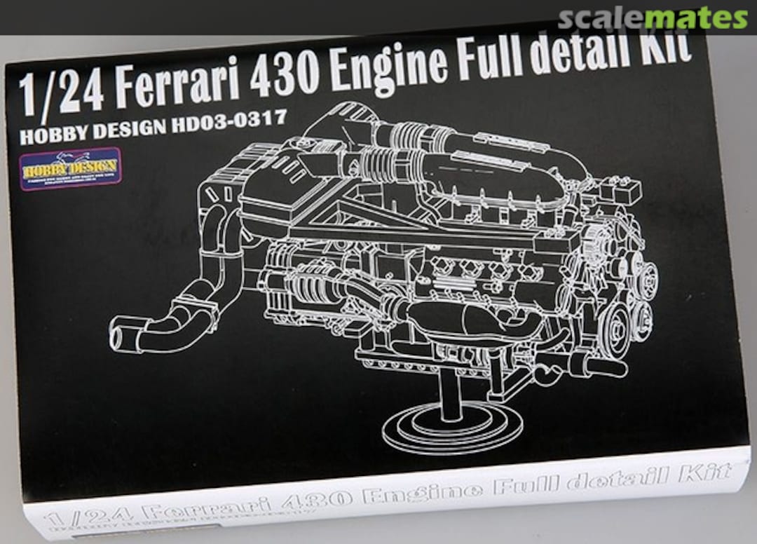 Boxart Ferrari 430 Engine full detail kit HD03-0317 Hobby Design