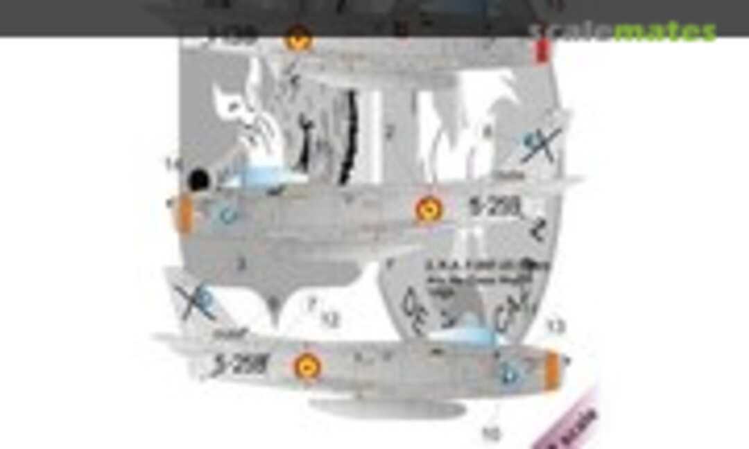 1:32 North-American F-86F Sabre over Spain part I. 2 decal options with mask for Kinetic kit (LF Models C3211) C3211