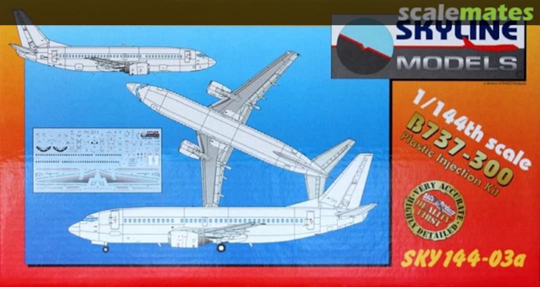 Boxart B737-300 SKY144-03a Skyline Models Boxart B737-300 SKY144-03a Skyline Models