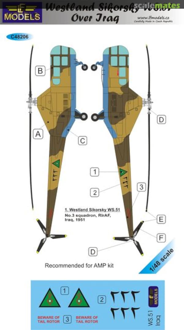 Boxart Westland Sikorsky WS.51 over Iraq C48206 LF Models Boxart Westland Sikorsky WS.51 over Iraq C48206 LF Models