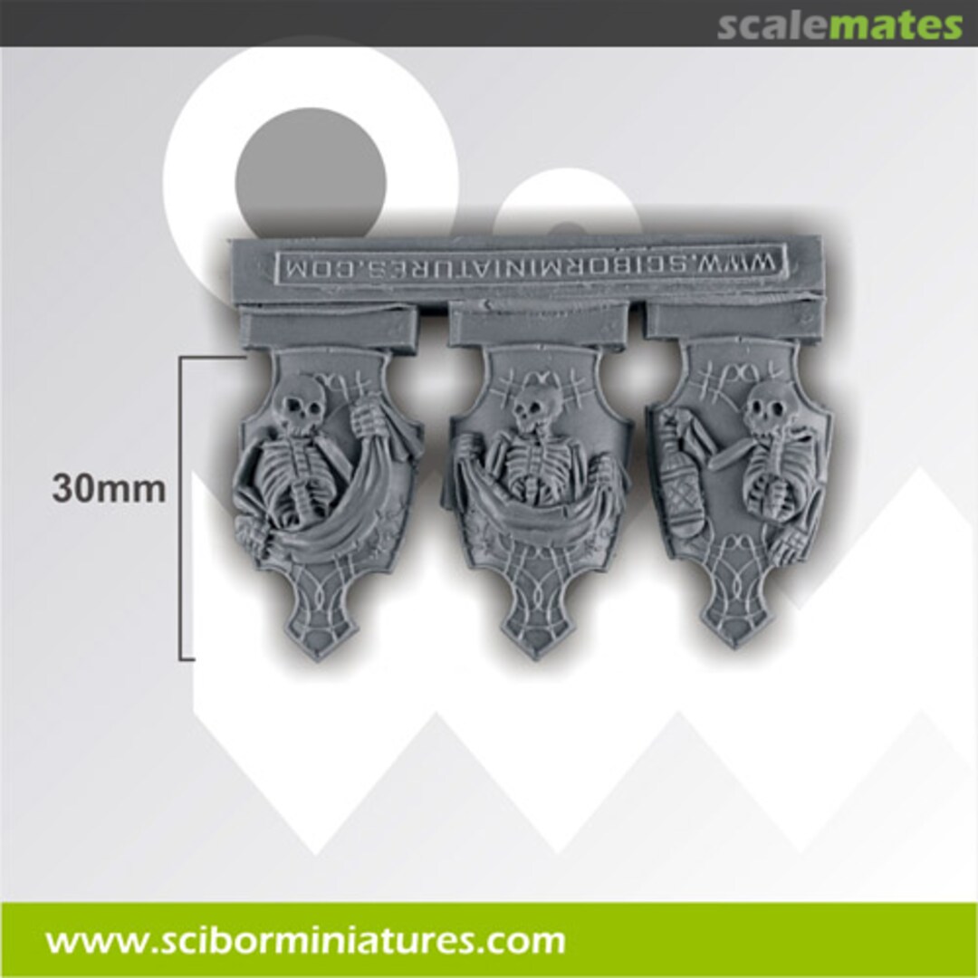 Boxart Skeletons Big Shields (3 pcs) CPSH0079 Scibor Monsterous Miniatures Boxart Skeletons Big Shields (3 pcs) CPSH0079 Scibor Monsterous Miniatures