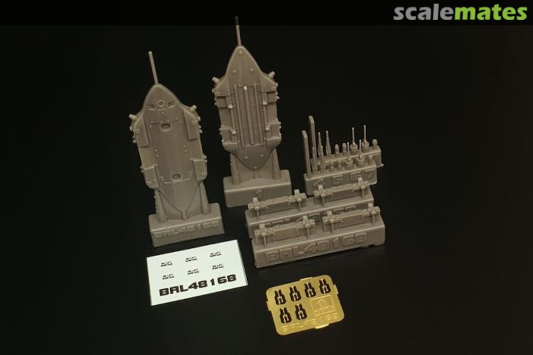 Boxart BRU-57 canted Vertical Ejector Rack (2 pcs) BRL48168 Brengun Boxart BRU-57 canted Vertical Ejector Rack (2 pcs) BRL48168 Brengun