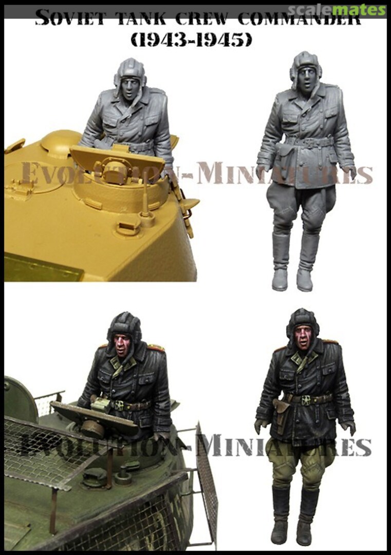 Boxart Soviet Tank Crew Commander EM-35245 Evolution Miniatures Boxart Soviet Tank Crew Commander EM-35245 Evolution Miniatures