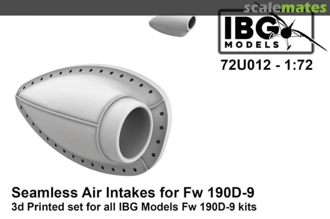 Boxart Seamless air intakes 72U012 IBG Models Boxart Seamless air intakes 72U012 IBG Models