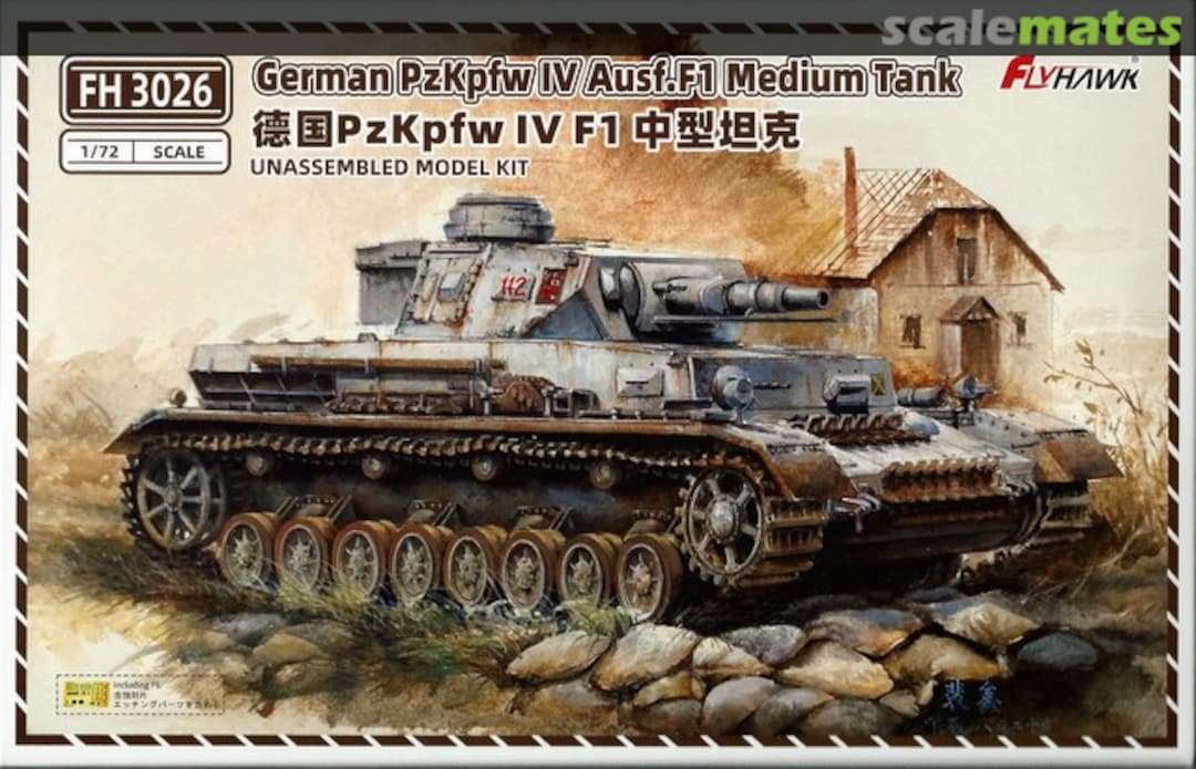 Boxart PzKpfw IV Ausf.F1 FH 3026 FlyHawk Model