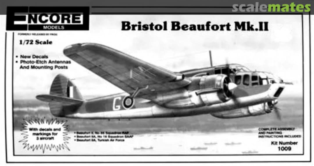 Boxart Bristol Beaufort II 1009 Encore Models Boxart Bristol Beaufort II 1009 Encore Models