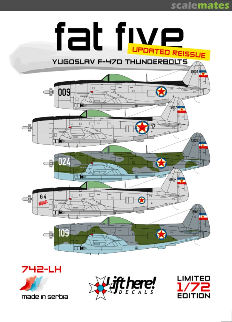Boxart Fat Five (Updated Reissue) 742-LH Lift Here Decals Boxart Fat Five (Updated Reissue) 742-LH Lift Here Decals