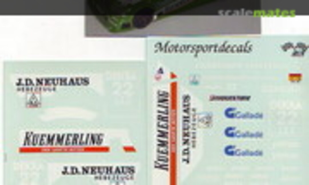 1:24 AMG Mercedes-Benz C-Class DTM &quot;Kuemmerling/J.D.Neuhaus&quot; (DMC Decals 24-029)