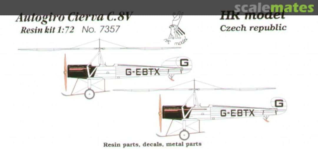 Boxart Cierva C.8V 7357 HR Model Boxart Cierva C.8V 7357 HR Model