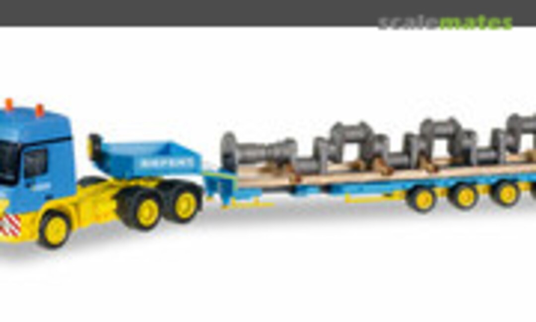 Mercedes-Benz Actros L 6x4 Semitieflade-Sattelzug mit Ladegut Kurbelwellel &quot;Siefert&quot; (Herpa 306973)