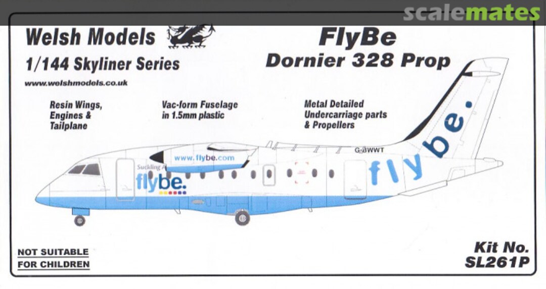 Boxart Flybe Dornier 328 Prop SL261P Welsh Models Boxart Flybe Dornier 328 Prop SL261P Welsh Models