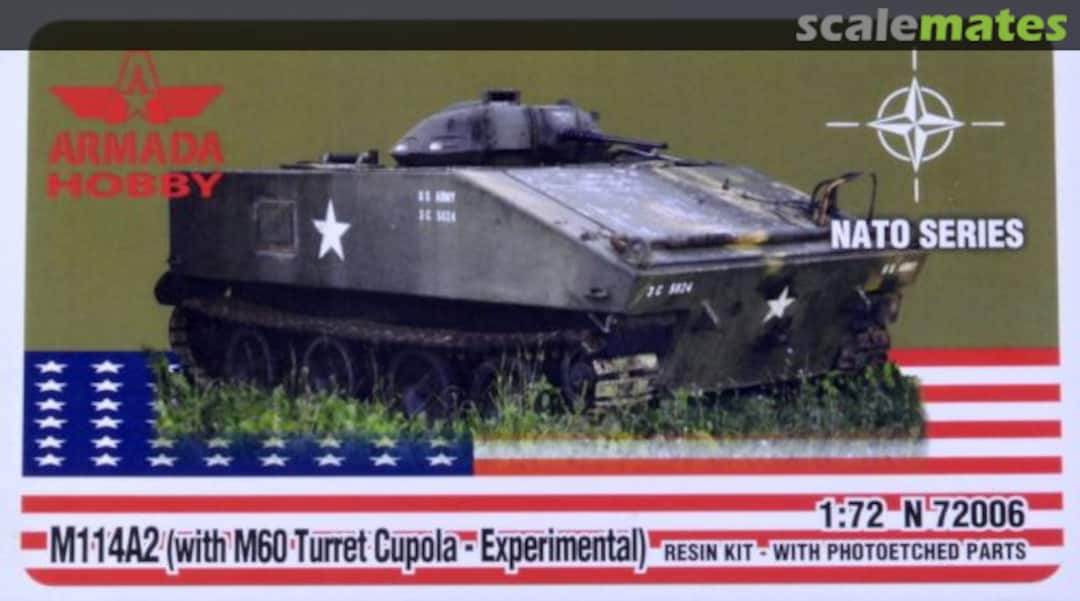 Boxart M114A2 with M60 turret (experimental) N72006 Armada Hobby Boxart M114A2 with M60 turret (experimental) N72006 Armada Hobby