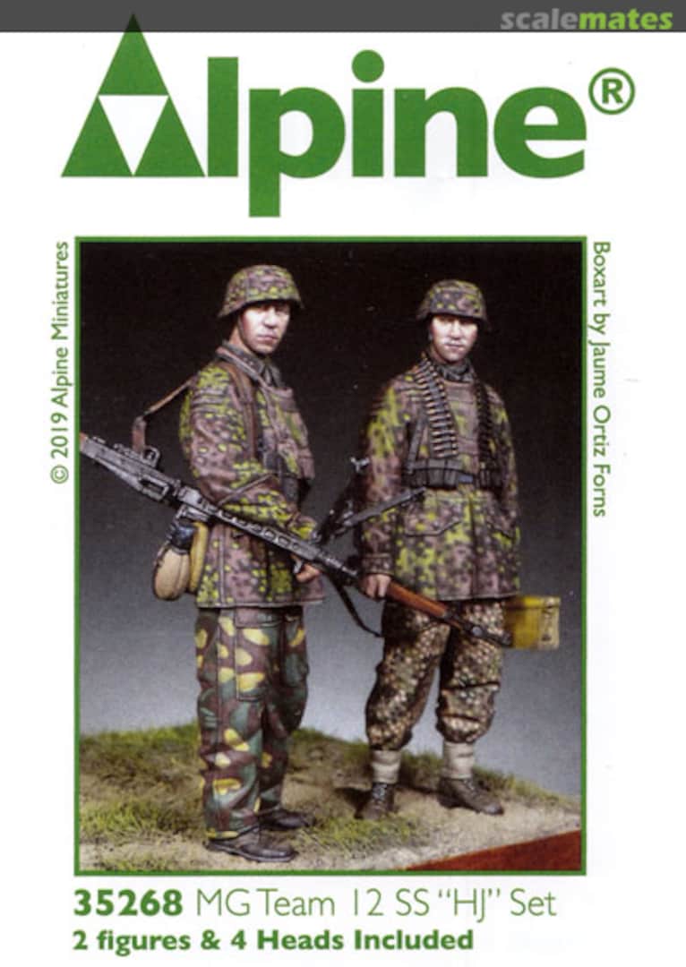 Boxart MG Team 12 SS "HJ" Set (2 figures) 35268 Alpine Miniatures Boxart MG Team 12 SS "HJ" Set (2 figures) 35268 Alpine Miniatures