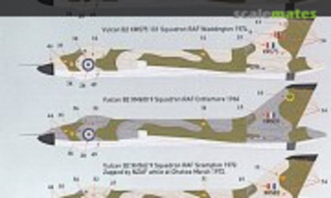 1:72 Camouflaged Vulcans (AirDecal 7215) 7215