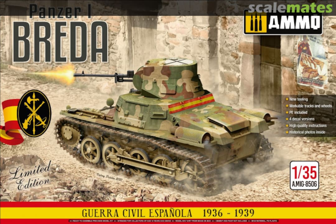 Boxart Panzer I Breda A.MIG-8506 Ammo by Mig Jimenez Boxart Panzer I Breda A.MIG-8506 Ammo by Mig Jimenez