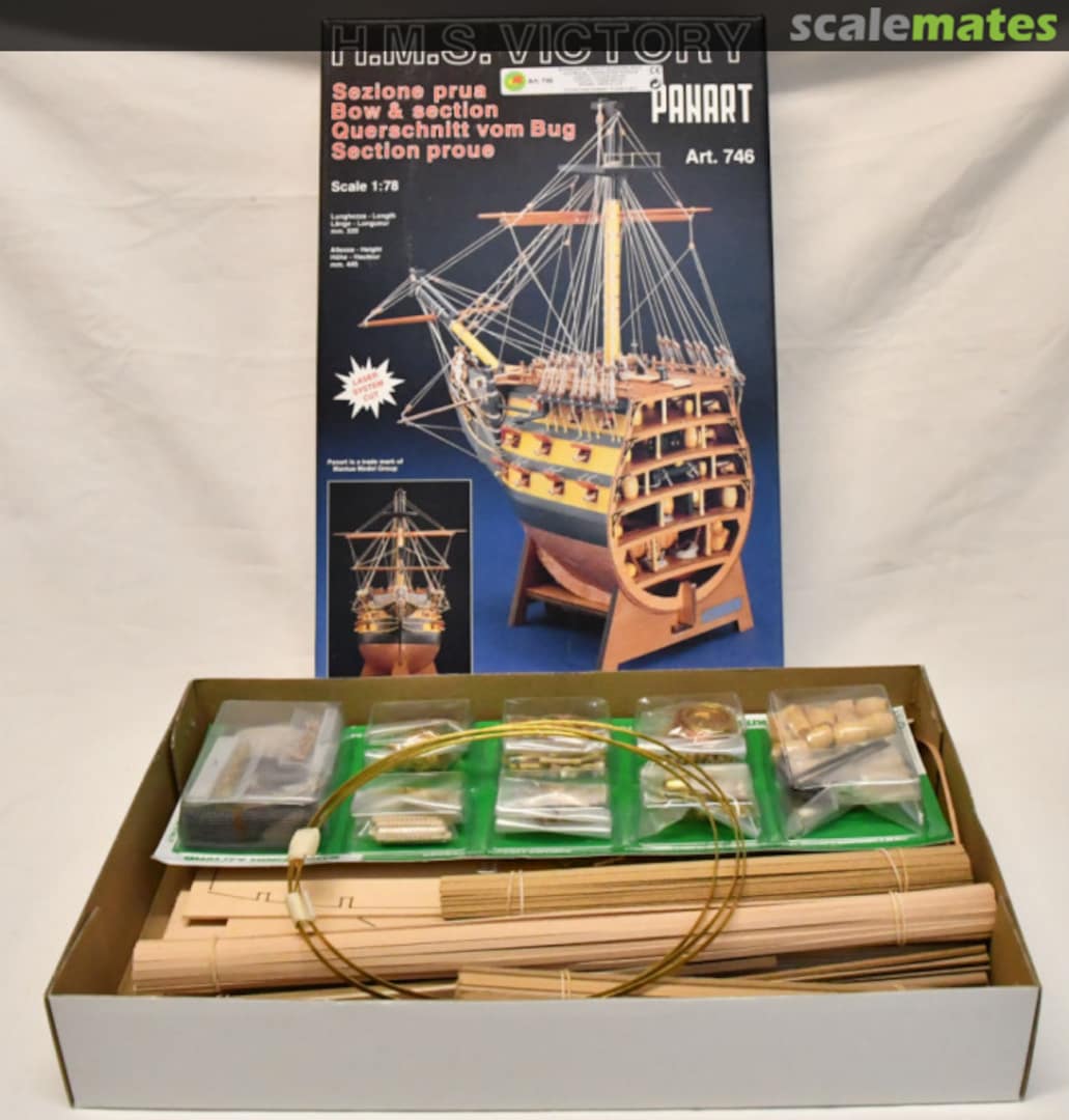 Boxart HMS Victory (Bow & Section) 746 Mantua Model Boxart HMS Victory (Bow & Section) 746 Mantua Model