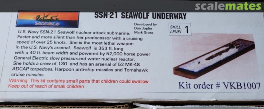 Boxart SSN-21 Seawolf Underway VKB1007 Viking Models Boxart SSN-21 Seawolf Underway VKB1007 Viking Models