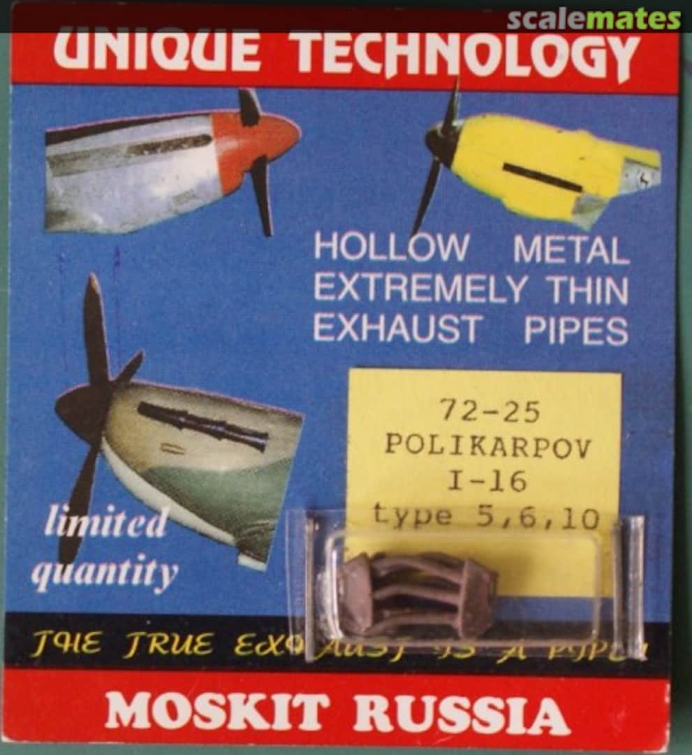 Boxart Polikarpov I-16 type 5,6, 10 72-25 Moskit Boxart Polikarpov I-16 type 5,6, 10 72-25 Moskit